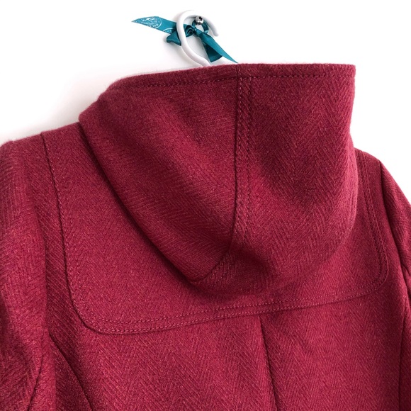 United Colors of Bentton, Pink wool hooded coat - Picture 12 of 12